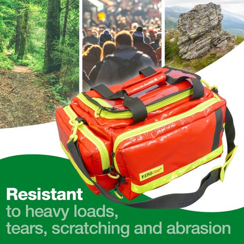 Emergency bag medium PVC Red Empty