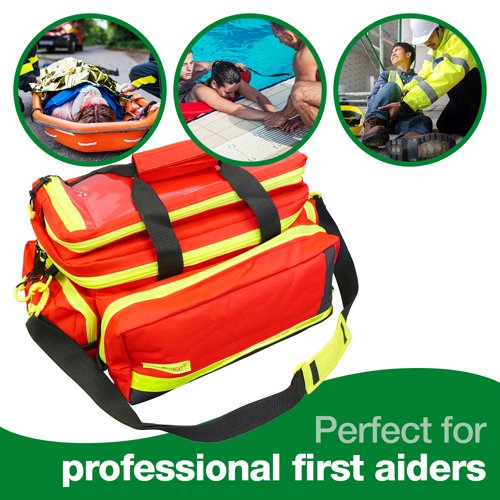 Emergency bag large Polyester Red Empty