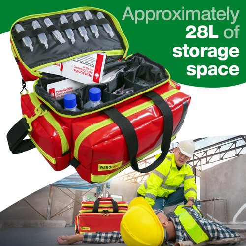 Emergency bag large pvc red PVC Red Empty