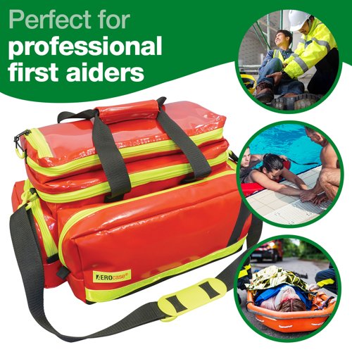 Emergency bag large pvc red PVC Red Empty