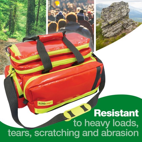 Emergency bag large pvc red PVC Red Empty