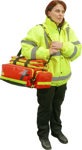 Emergency bag large pvc red