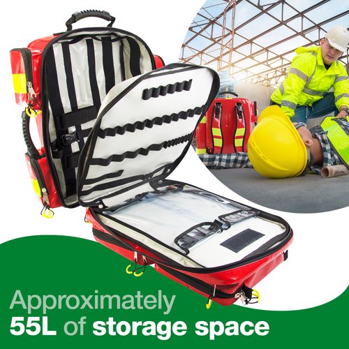 Emergency Backpack Size XL PVC Red Empty