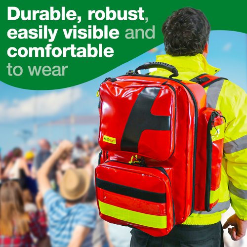 Emergency Backpack Size XL PVC Red Empty