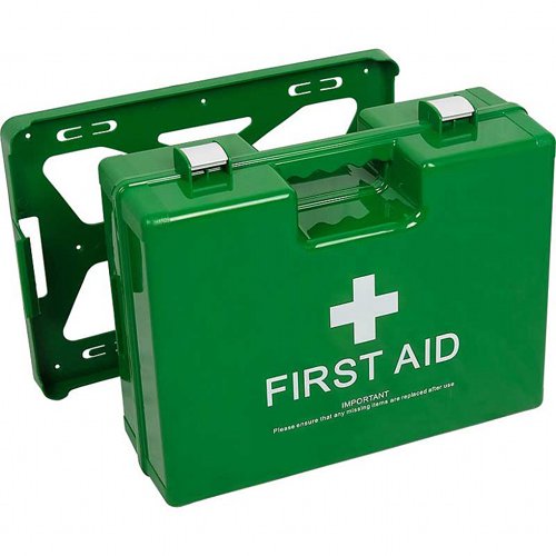 ABS First Aid Case w/ Bracket Large, Green, Empty