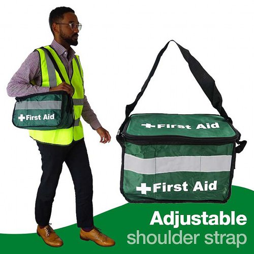 First Aid Haversack Nylon, Green, Empty