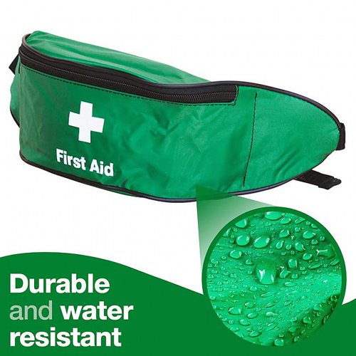 First Aid Bum Bag Nylon, Green, Empty