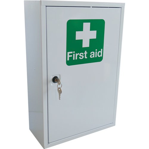 First Aid Cabinet Single Door Metal 46 x 30 x 14cm