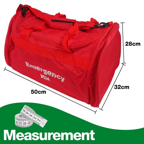 Emergency Kit Bag Empty Nylon Red Empty