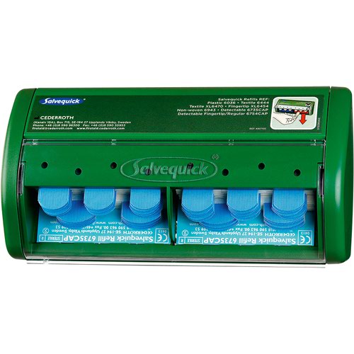 Cederroth Salvequick Blue Detectable Plaster Dispenser