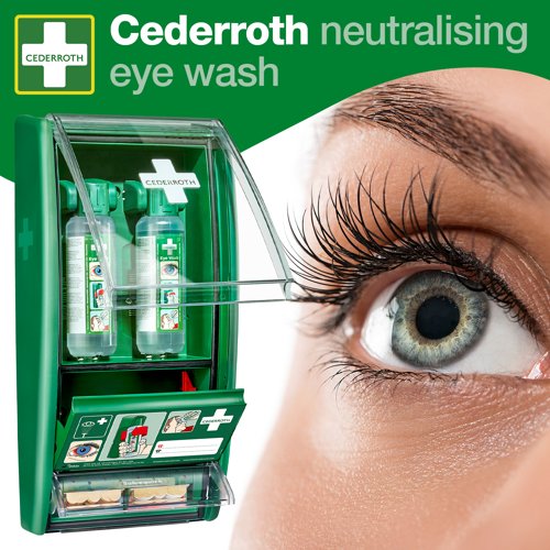 Cederroth Eyewash Station 721500 with 2 x 500ml bottles