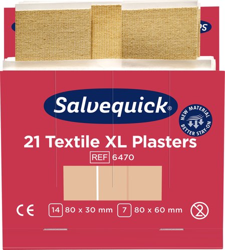 Salvequick Fabric XL 6470 Plaster Refill (6x21pc)