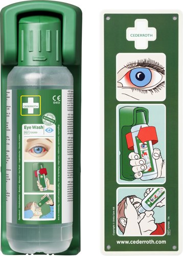 Cederroth Eyewash & Bracket 7200 2x500ml & 2xBracket