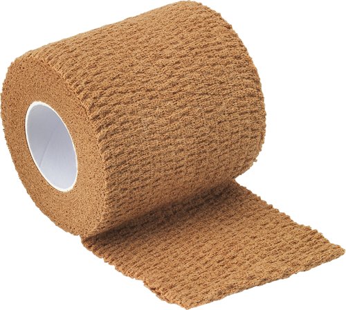 HypaBand Cohesive Band. Tan MD Cotton 6cm x 4.5m Single