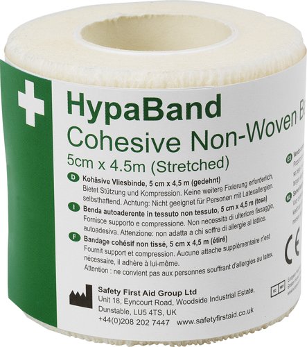 HypaBand Cohesive Bandage MD Non-Woven 5cm x 4.5m White
