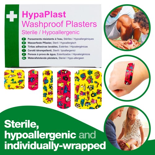 Children Washproof Plasters100 Plasters Assorted PK100