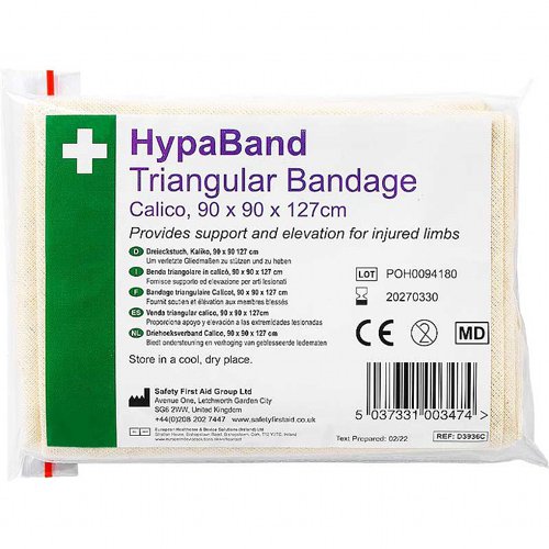 HypaBand Triangular Bandage Calico, Non-Sterile