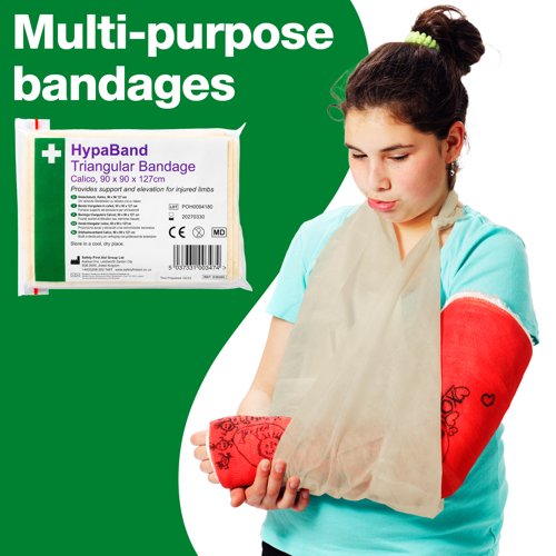 HypaBand Triangular Bandage Calico Non-Sterile