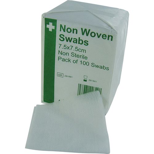 HypaCover Non Woven Swabs, 7.5 x 7.5cm (Pack of 100)