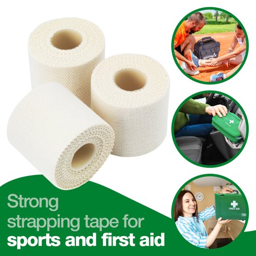 HypaBand EAB Tape MD PK3 White 5cm x 4.5m
