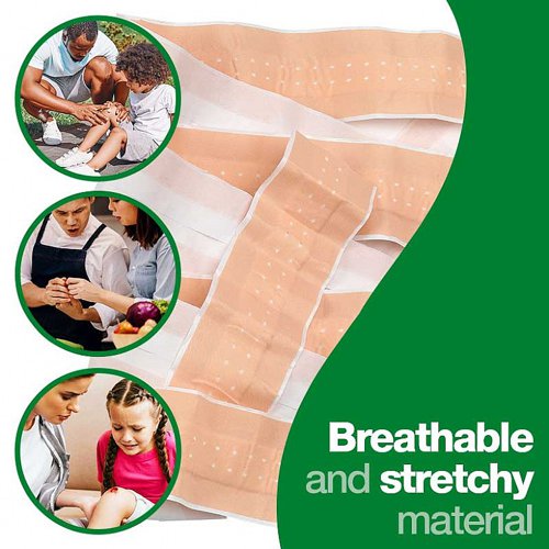 HypaPlast Fabric DressingStrip Large, Stretch 7.5cm x 3m