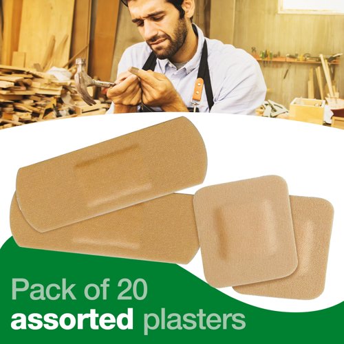 HypaPlast Fabric Pl. Assort.20 Sterile Assorted PK20