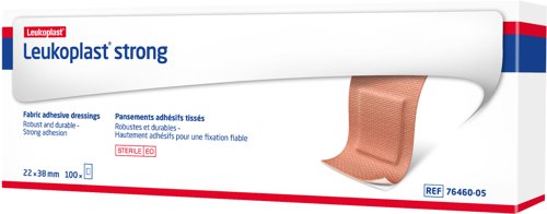 Leukoplast Strong Fabric Plasters 3.8cm x 2.2cm PK100