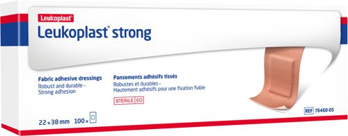 Leukoplast Strong Fabric Plasters 3.8cm x 2.2cm PK100