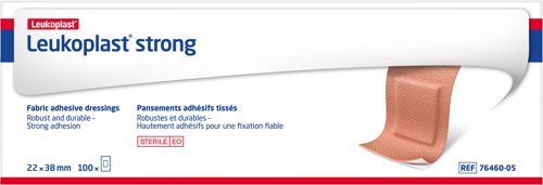 Leukoplast Strong Fabric Plasters 3.8cm x 2.2cm PK100