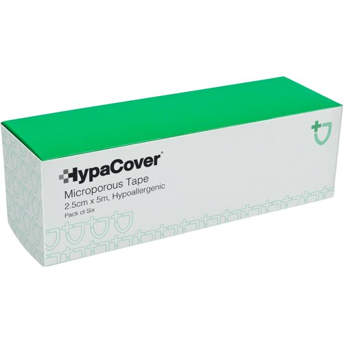 HypaCover Microporous Tape 2.5cm x 5m (Pack of 6)