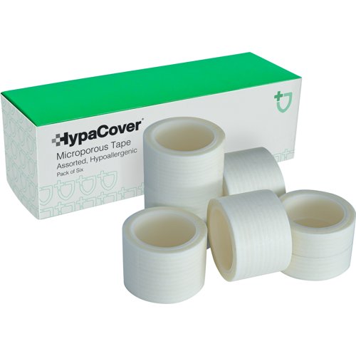 Microporous Tape, Pack of 6 (Assorted Sizes)