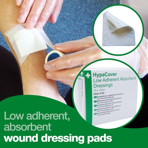 HypaCover Low Adher. Dressing Sterile 10cm x 10cm PK25