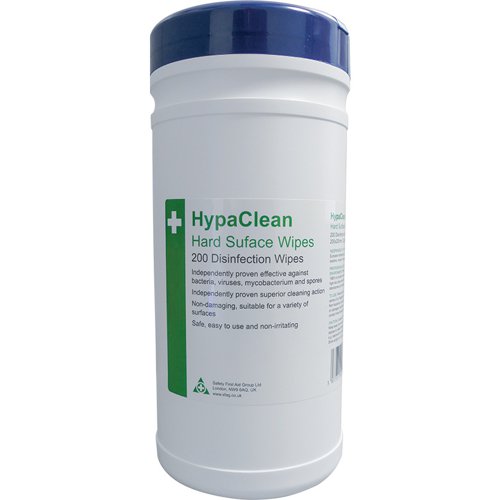 HypaClean Disinfectant Wipes Hard Surface, 200 sheet tub