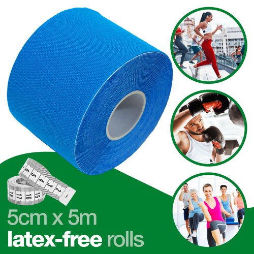 HypaPlast Kinesiol. Tape Blue Light Blue 5cm x 5m