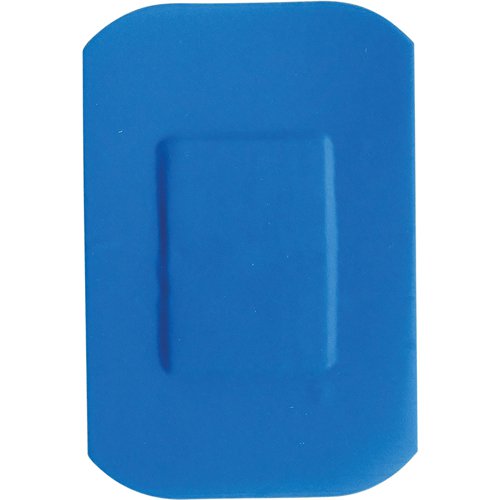 HP Blue Metal Det. Pl. 100 Sterile Washproof 7.2x5cm