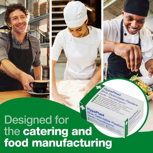 HypaPlast Blue Metal Det. Pl. 100 Plasters WasHypaPlastroof PK100