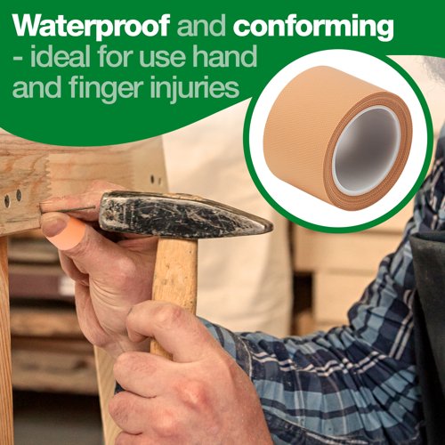 HypaPlast Pink Waterproof Strapping Tape PK3 2.5cm x 5m