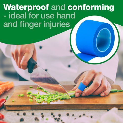 HypaPlast Blue Waterproof Strapping Tape 2.5cm x 5m