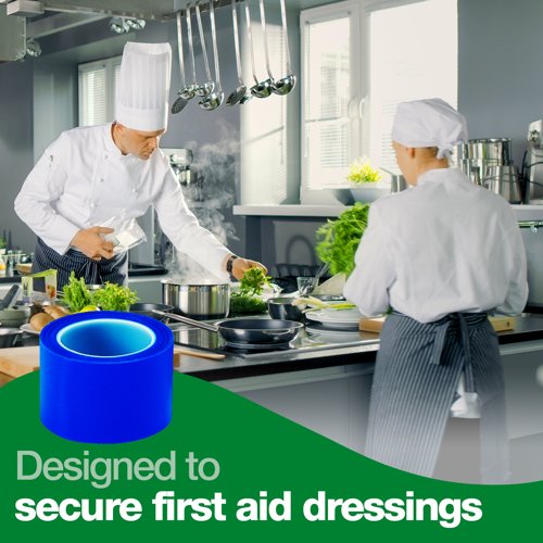 HypaPlast Blue Waterproof Strapping Tape (3 Pack) 2.5cm x 5m