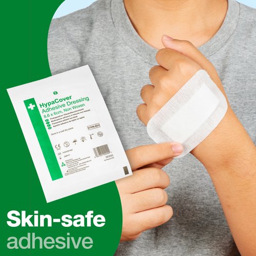 HypaCover Adhesive Dressing Medium 8.6cm x 6cm Non Woven (Pack 25) - D7137
