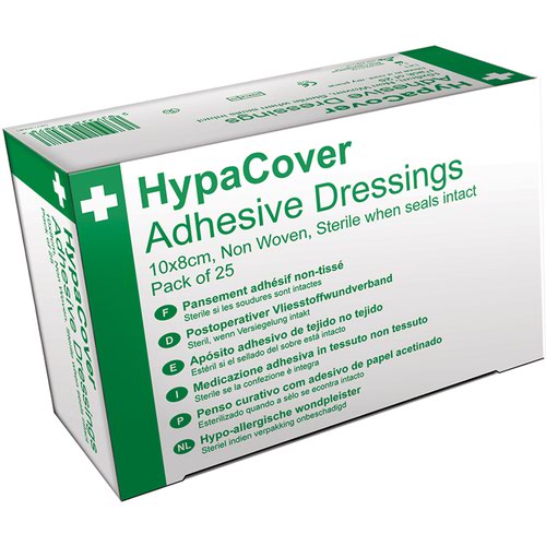HypaCover Adhesive Dressing - Large 10 x 8cm, Pack of 25