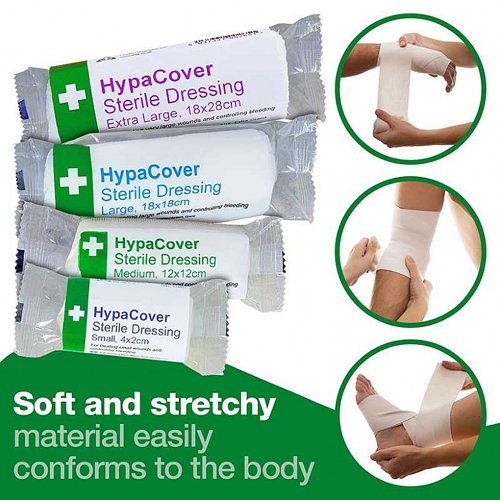 HypaCover Sterile Dressing Assorted Sizes (Pack 12) - D7634 Safety First Aid Group