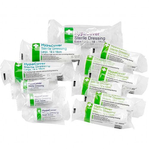 HypaCover Sterile Dressing Assorted Sizes (Pack 12) - D7634 12319FA Buy online at Office 5Star or contact us Tel 01594 810081 for assistance