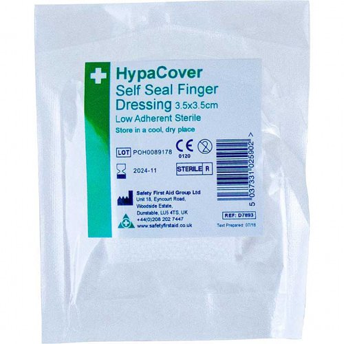 HypaCover Self Seal Finger Dressing 3.5cmx3.5cm, Single