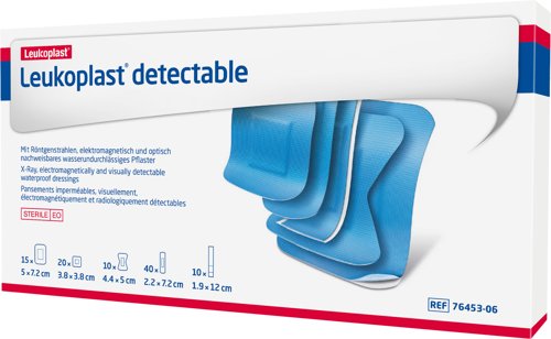 Leukoplast Detectable Blue Plasters Assorted Pack of 95