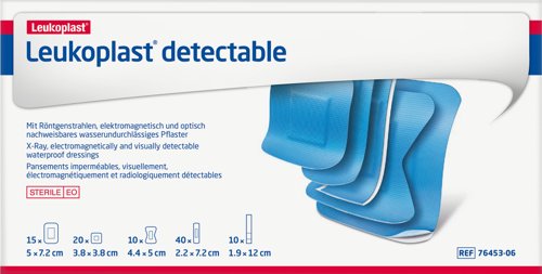 Leukoplast Detectable Blue Plasters Assorted Pack of 95