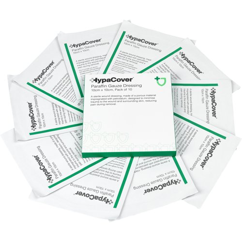HypaCover Paraffin Gauze Dressing - 10 Pack 