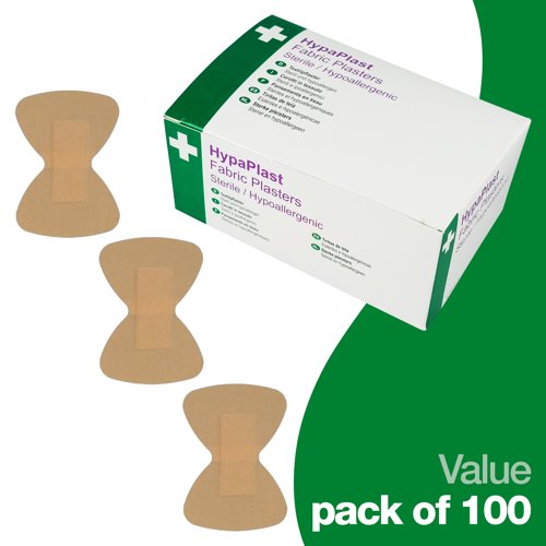 HypaPlast Fabric Plast. Fingertip 100 Fingertip Sterile PK100