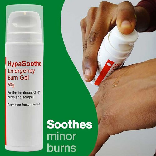 HypaSoothe Emergency Burns Gel 50mg Bottle - D8164 Safety First Aid Group