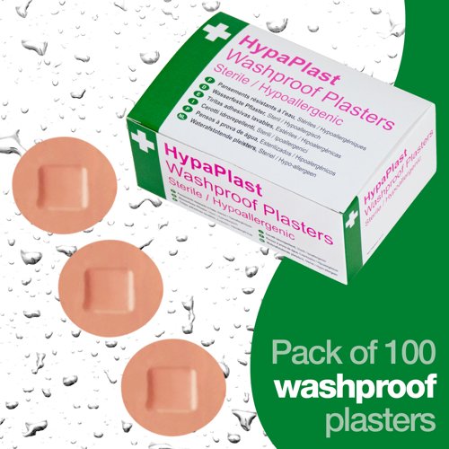 HypaPlast Pink Washpr. Pl. Spot 100 Plasters 2.5cm Spot PK100